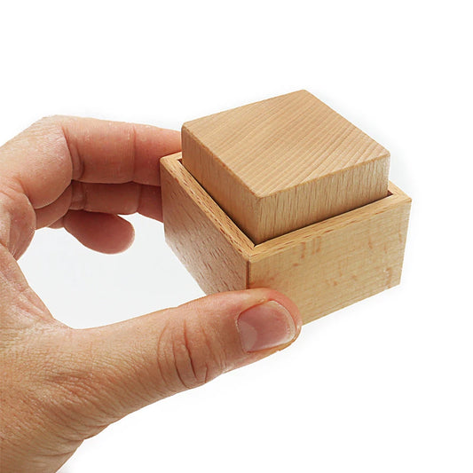 Montessori Wooden Cube and Box