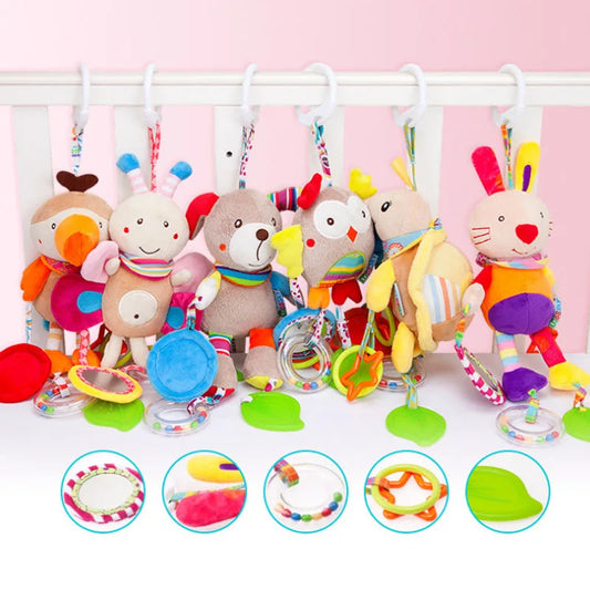 Baby Cute Animal Rattles Mobiles