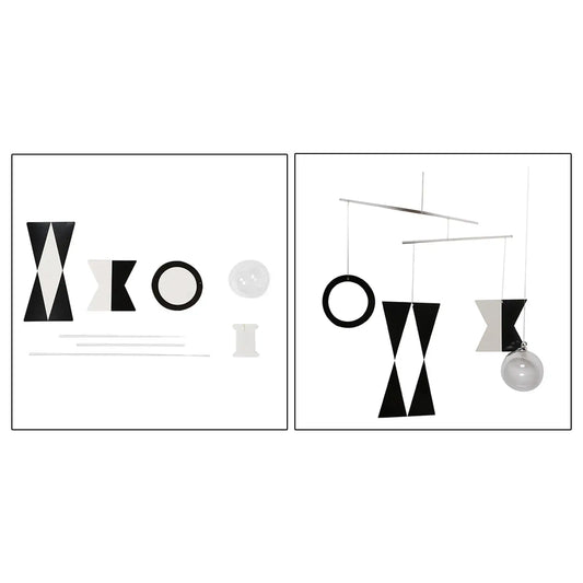 Montessori Black & White Mobile – Infant Visual Development Toy