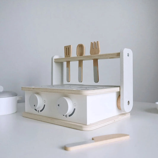 Wooden Toy BBQ Playset for Children