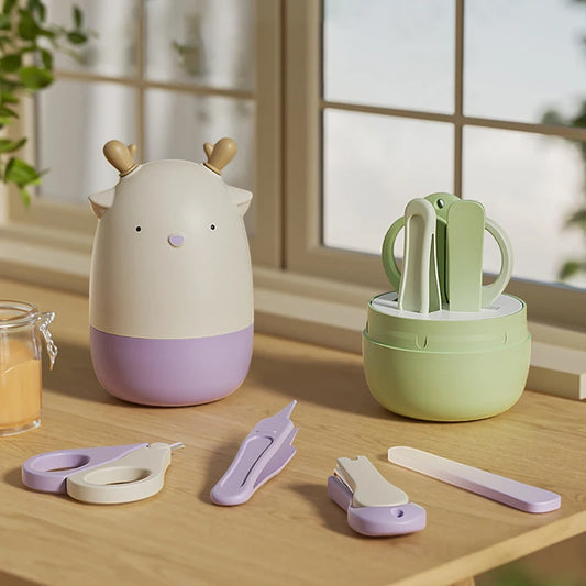 Baby Nail Care Tool Set – Little Deer Design Purple