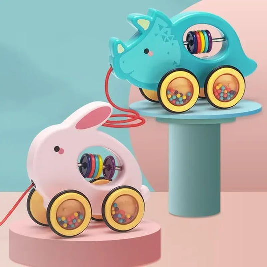 Wooden Pull-Along Animal Toy - Bunny