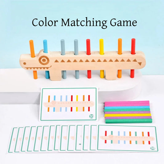 Montessori Wooden Balance Color Matching Game – Croc