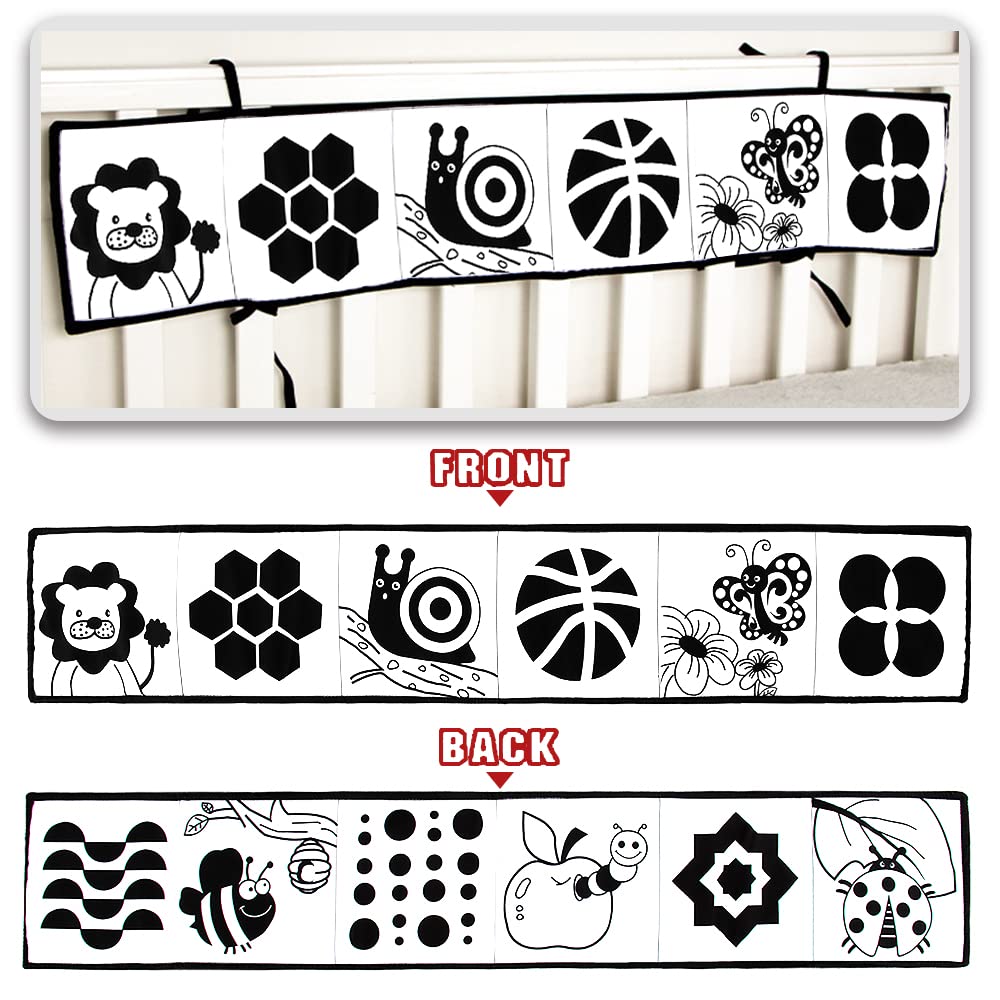 Montessori Baby Cloth Book Black and White