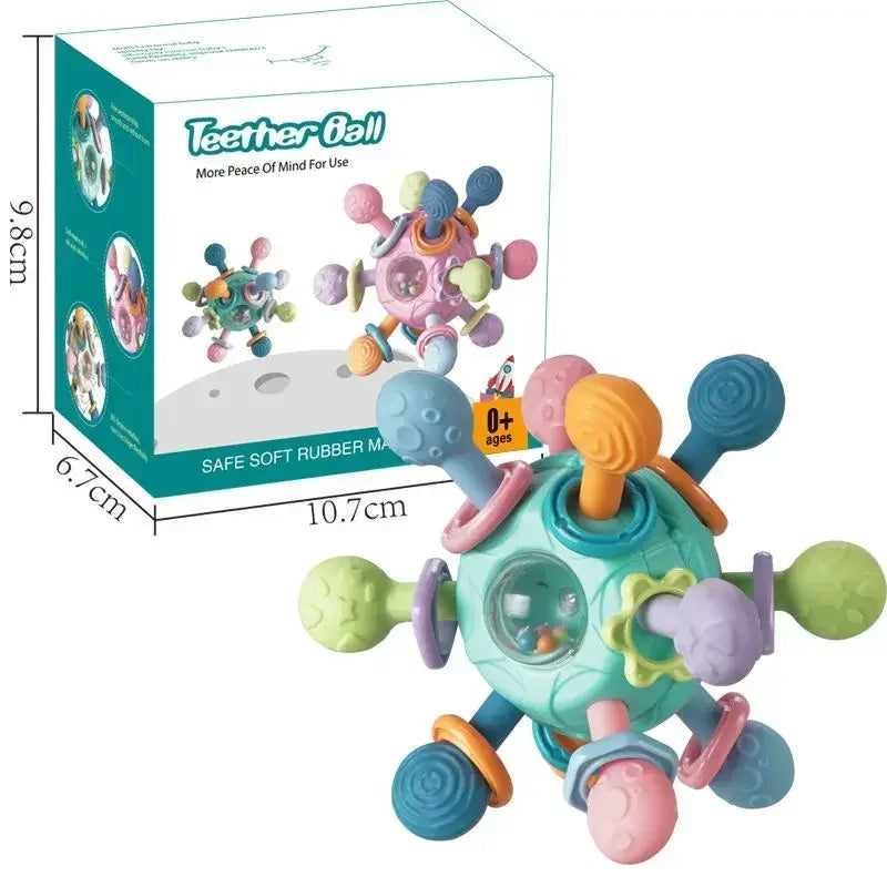 Baby Rotating Rattle Ball Teether
