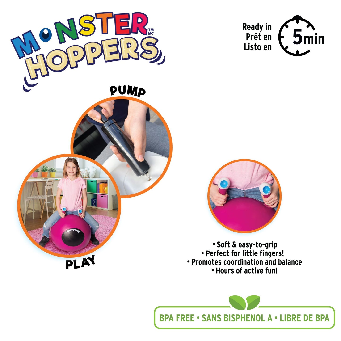 Hopper Town Monster Hopper: Glupy Pink