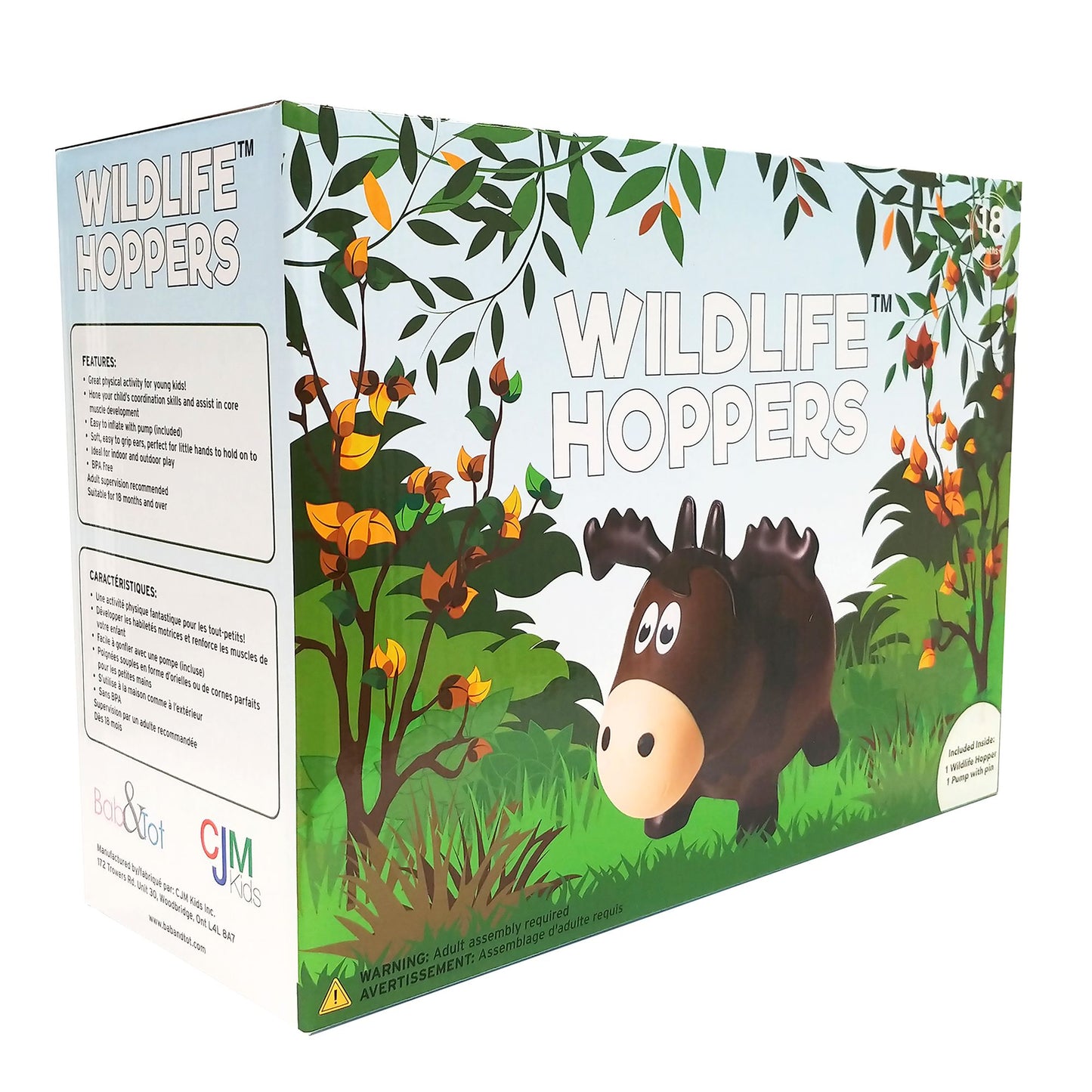 Hopper Town Wildlife Hopper: Brown Moose