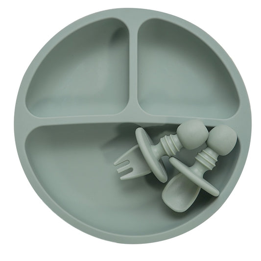 Baby's Silicon Feeding Plate Set - ittybittybubba