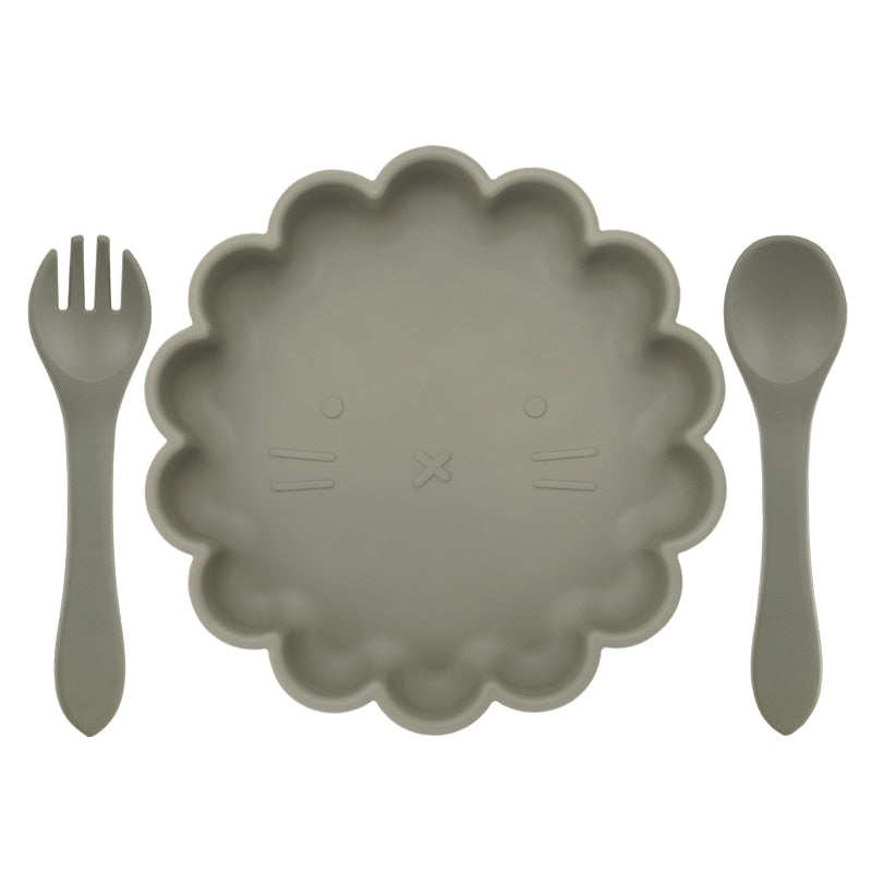 Baby Silicone Feeding Flower Shape Bowl Set - ittybittybubba