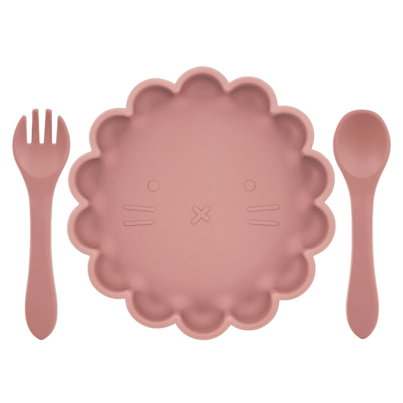 Baby Silicone Feeding Flower Shape Bowl Set - ittybittybubba