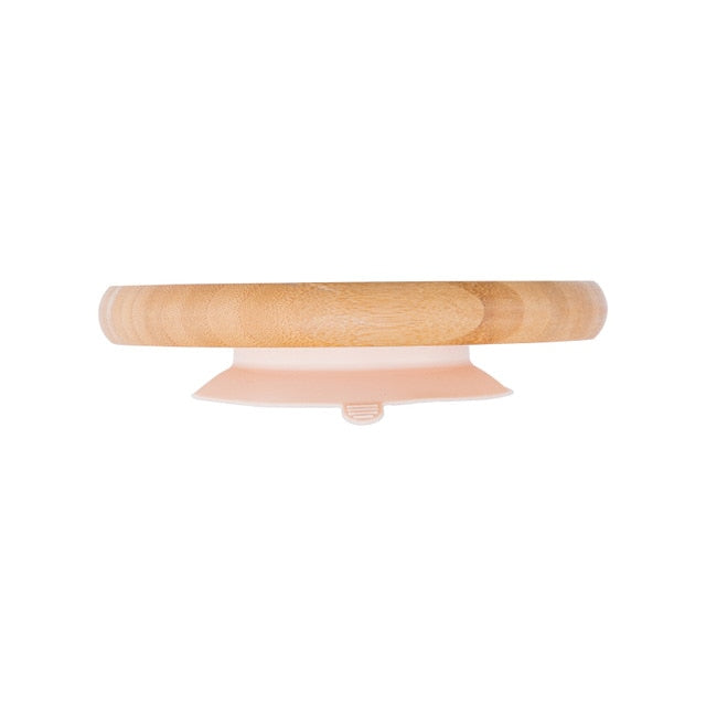 Baby Wooden Feeding plate with Silicone Suction Cup - ittybittybubba