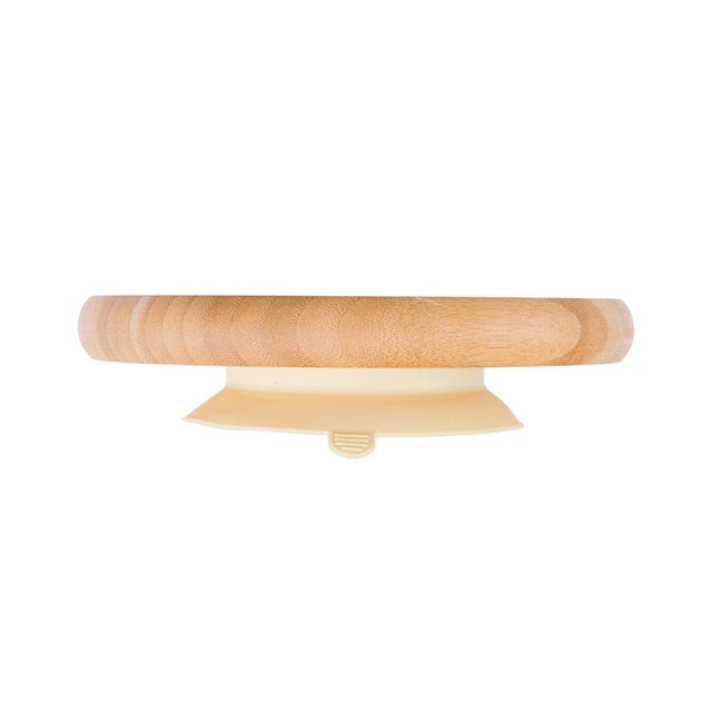 Baby Wooden Feeding plate with Silicone Suction Cup - ittybittybubba