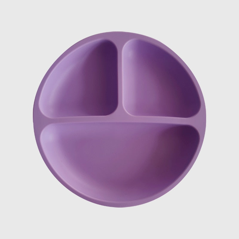 Baby Silicone Feeding Plate - ittybittybubba