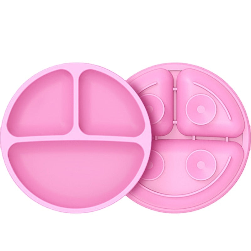 Baby Silicone Feeding Plate - ittybittybubba