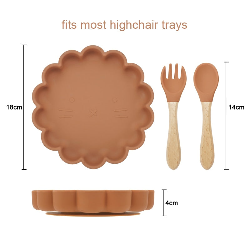 Baby Silicone Feeding Flower Shape Bowl Set - ittybittybubba
