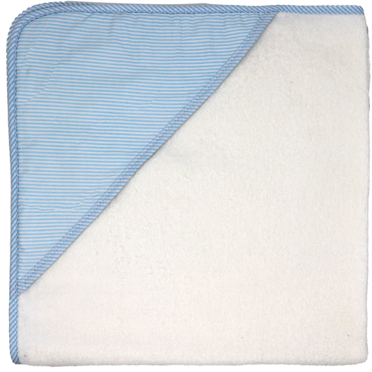 Baby's Hooded Towel - Blue Stripes