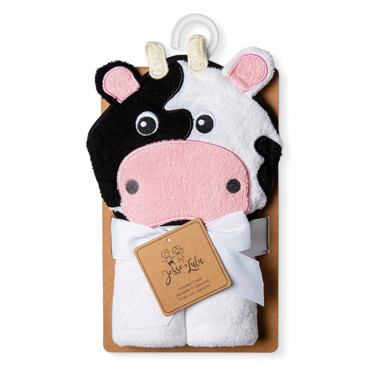 Baby's Hooded Towel - Cow