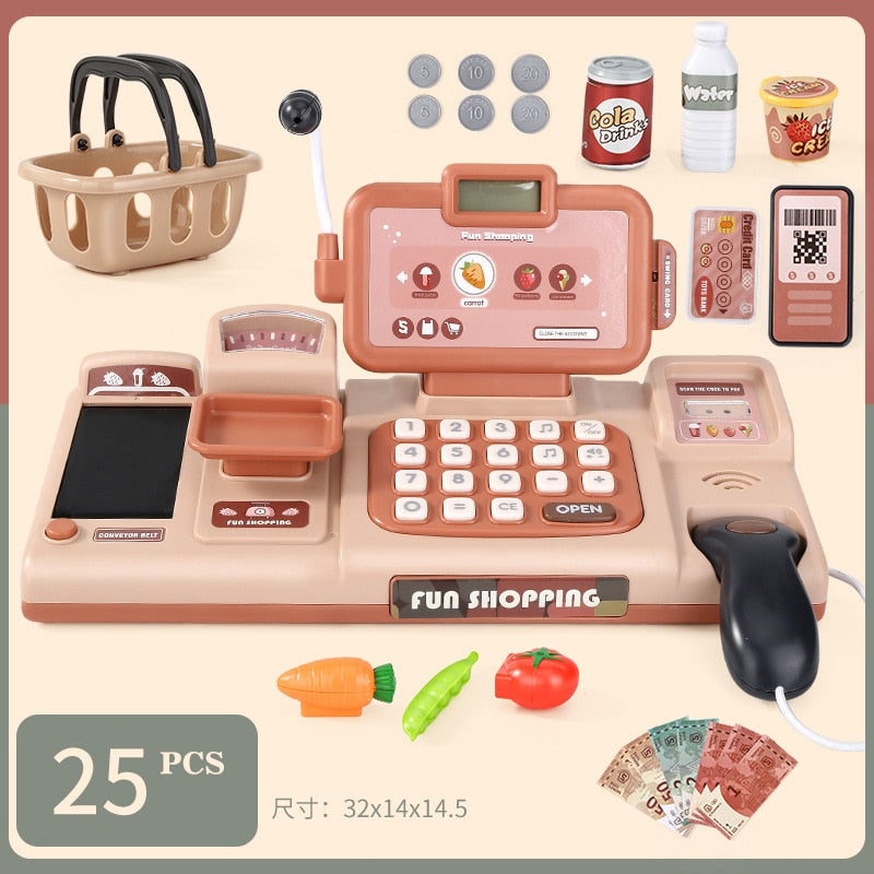 Kids Shopping Cash Register Playset