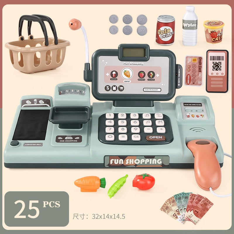 Kids Shopping Cash Register Playset
