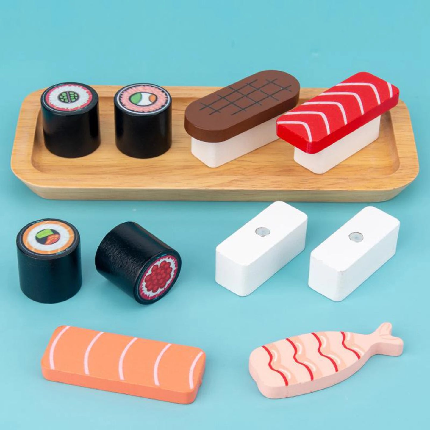 Montessori Wooden Pretend Play Sushi Set