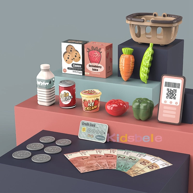 Kids Shopping Cash Register Playset