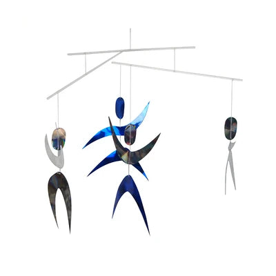 Montessori Dancers Mobile with Stylized Paper Figures