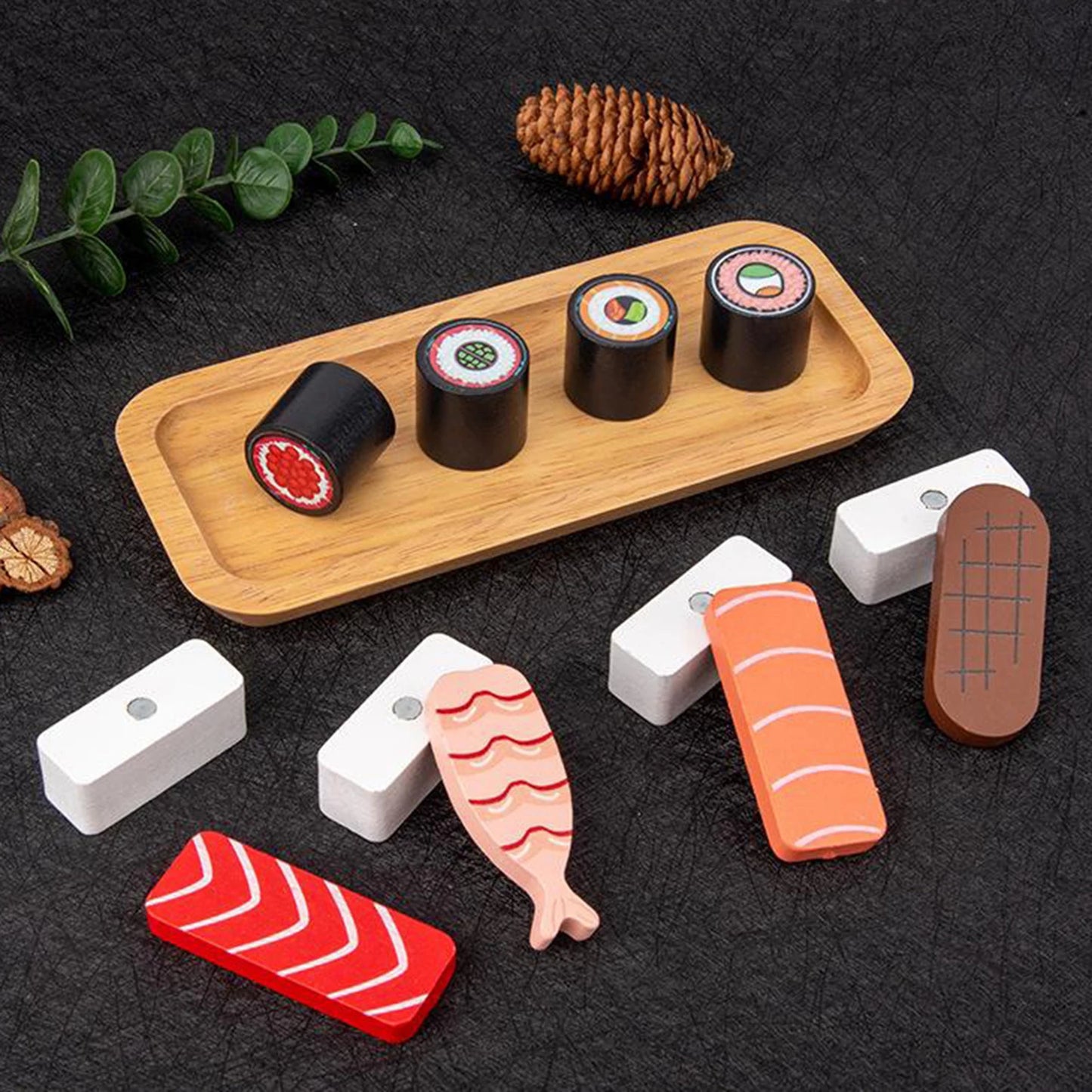 Montessori Wooden Pretend Play Sushi Set