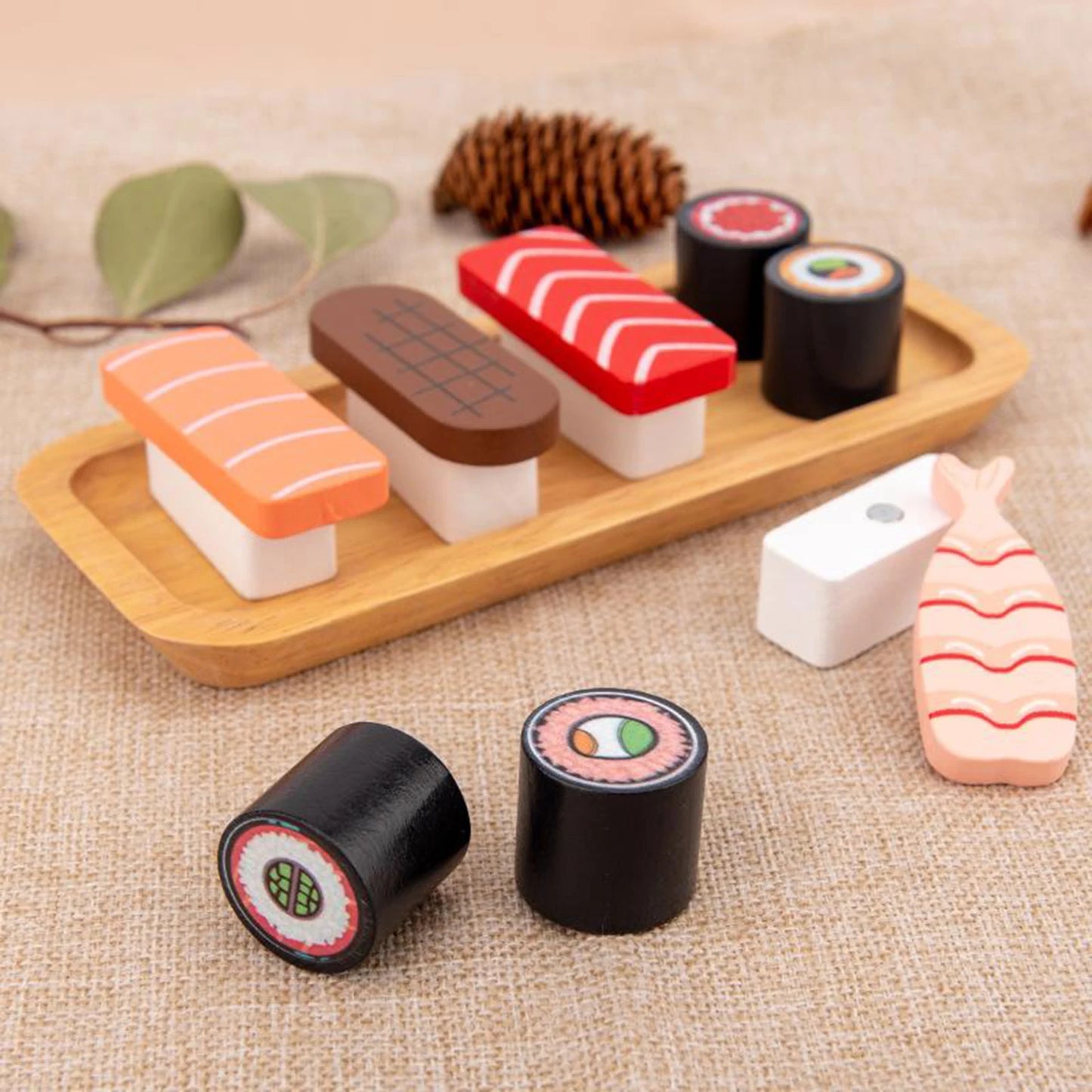 Montessori Wooden Pretend Play Sushi Set