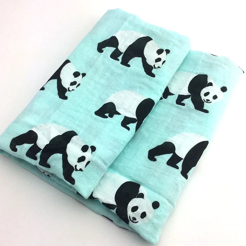Soft Cotton Baby Blanket – Muslin Swaddle Wrap & Burp Cloth for Newborns