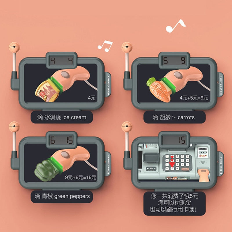 Kids Shopping Cash Register Playset