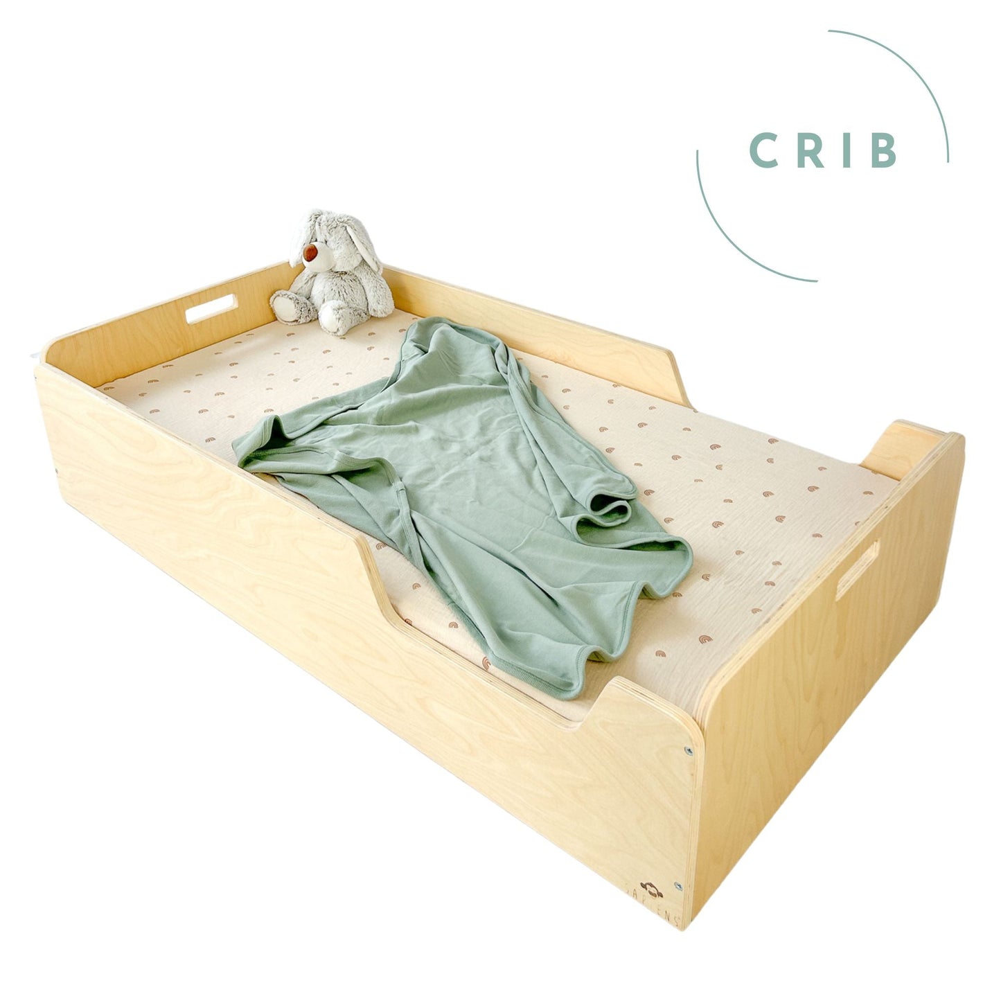 APPLE CRIB - Montessori Floor Bed with Rails