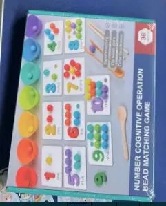 Montessori Wooden Bead Puzzle Set