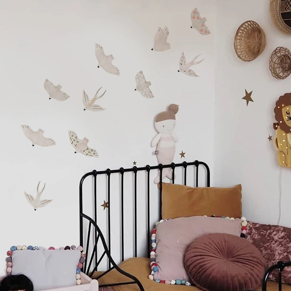 Nursery Wall Stickers Removable Vinyl Decals - Birds