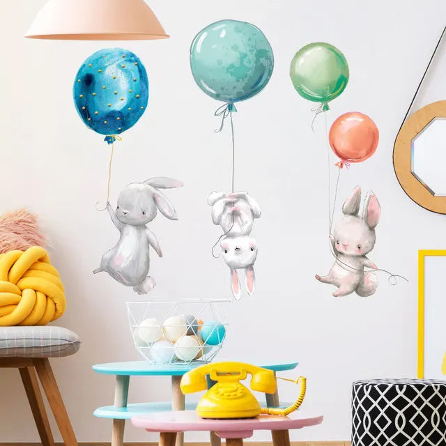 Nursery Wall Stickers Removable Vinyl Decals - Bunny