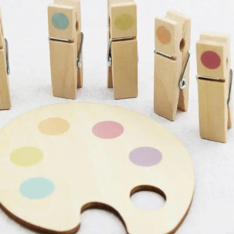 Montessori Color Matching Clothespin Clip Set