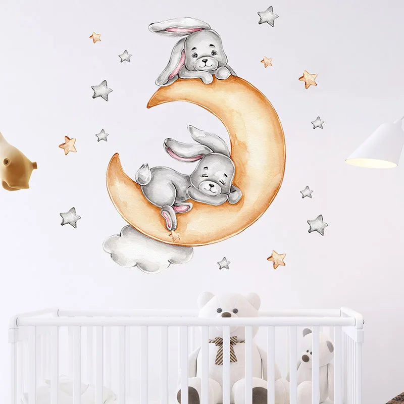 Nursery Wall Stickers Removable Vinyl Decals - Bunny
