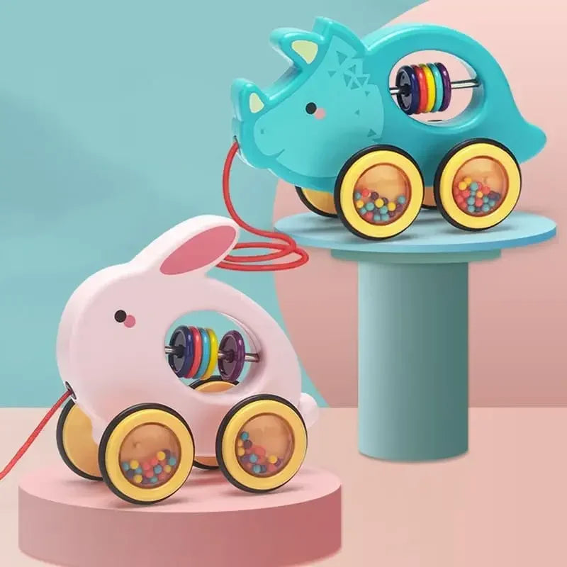 Wooden Pull-Along Animal Toy - Bunny