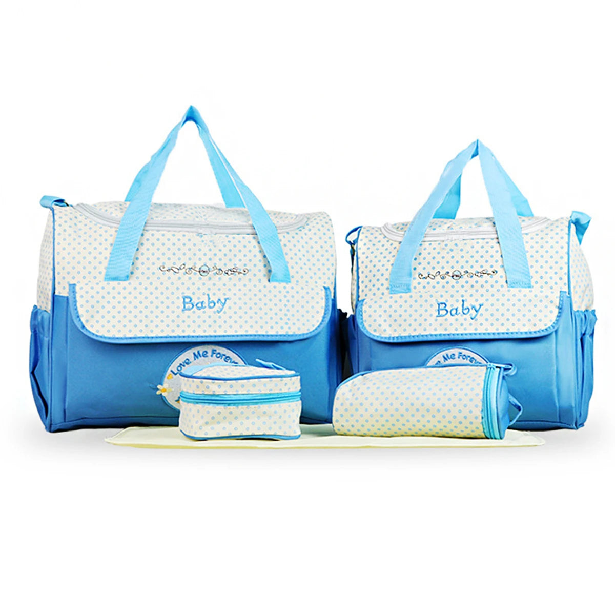 Five-Piece Mommy Bag Set – Diaper Bag with Travel Organizer