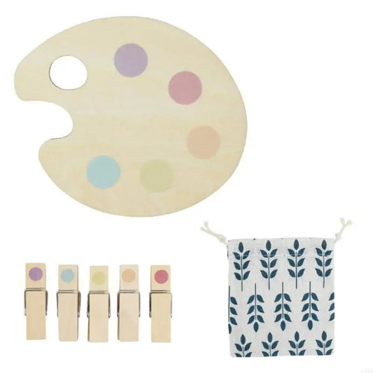 Montessori Color Matching Clothespin Clip Set