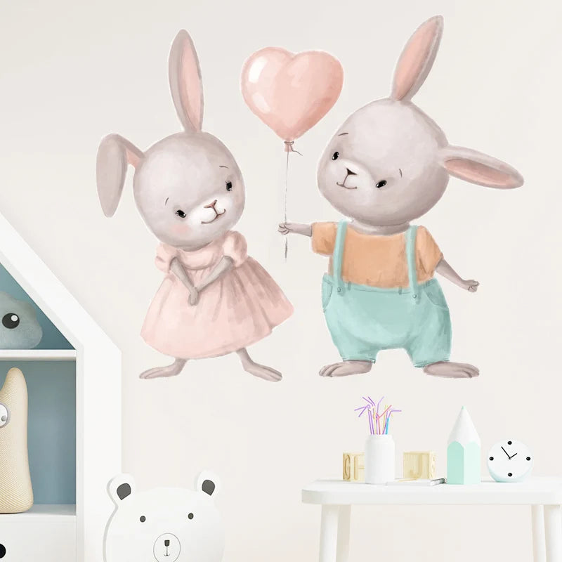 Nursery Wall Stickers Removable Vinyl Decals - Bunny