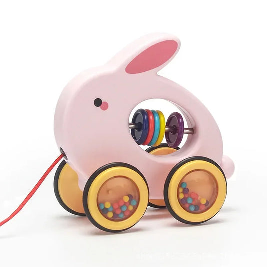 Wooden Pull-Along Animal Toy - Bunny