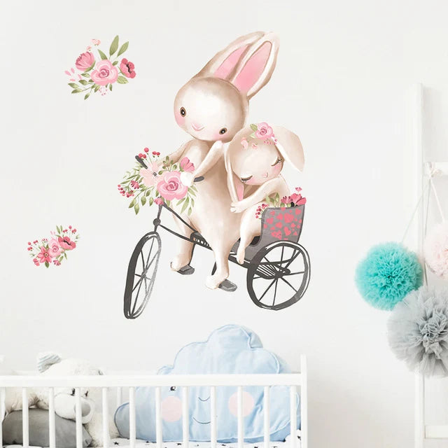 Nursery Wall Stickers Removable Vinyl Decals - Bunny