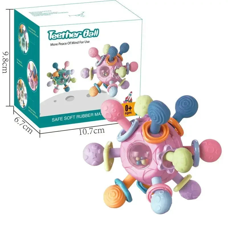 Baby Rotating Rattle Ball Teether