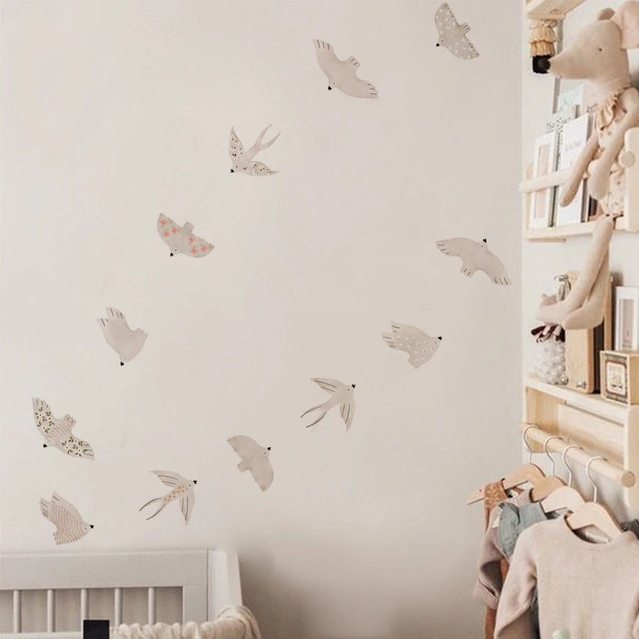 Nursery Wall Stickers Removable Vinyl Decals - Birds