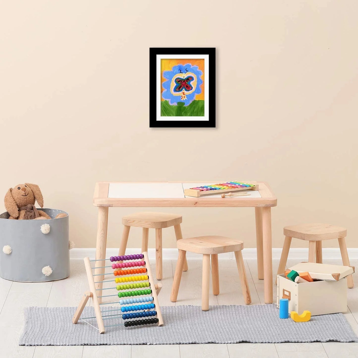 Children’s Magnetic Art Frame – Front-Opening Display for Kids’ Drawings & Photos
