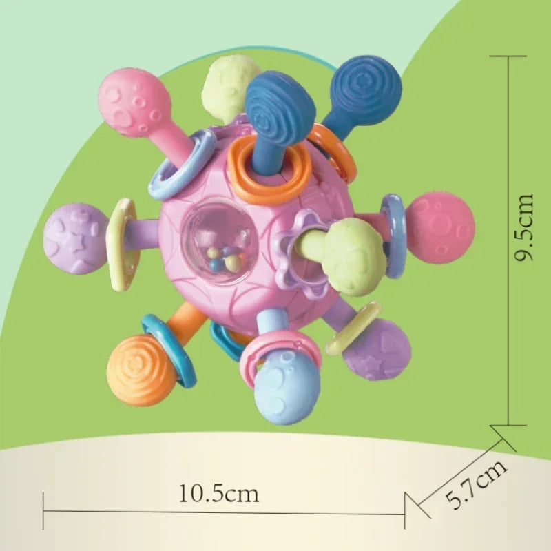 Baby Rotating Rattle Ball Teether