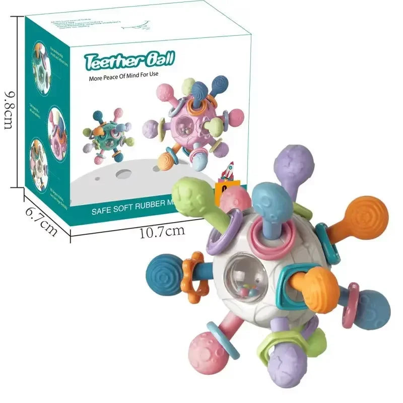 Baby Rotating Rattle Ball Teether