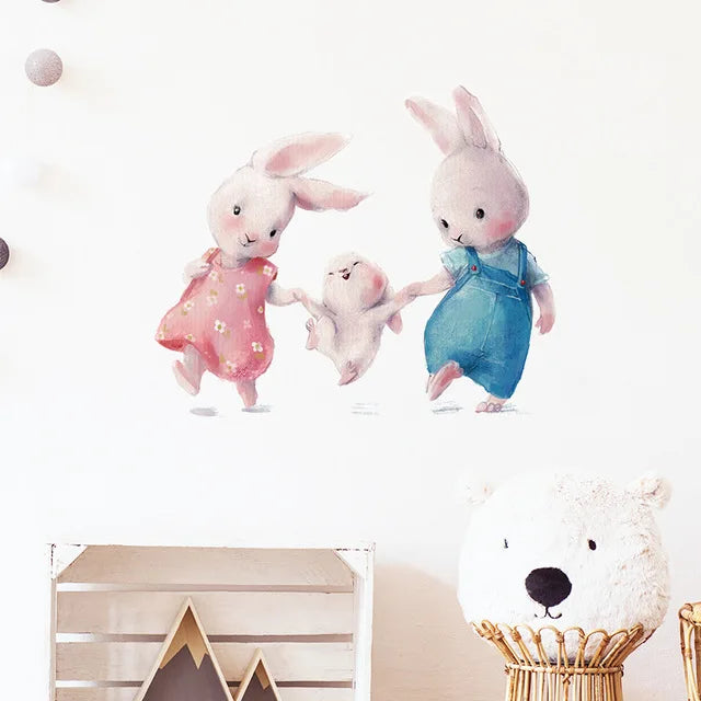 Nursery Wall Stickers Removable Vinyl Decals - Bunny
