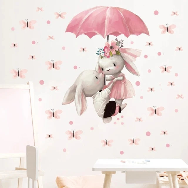 Nursery Wall Stickers Removable Vinyl Decals - Bunny