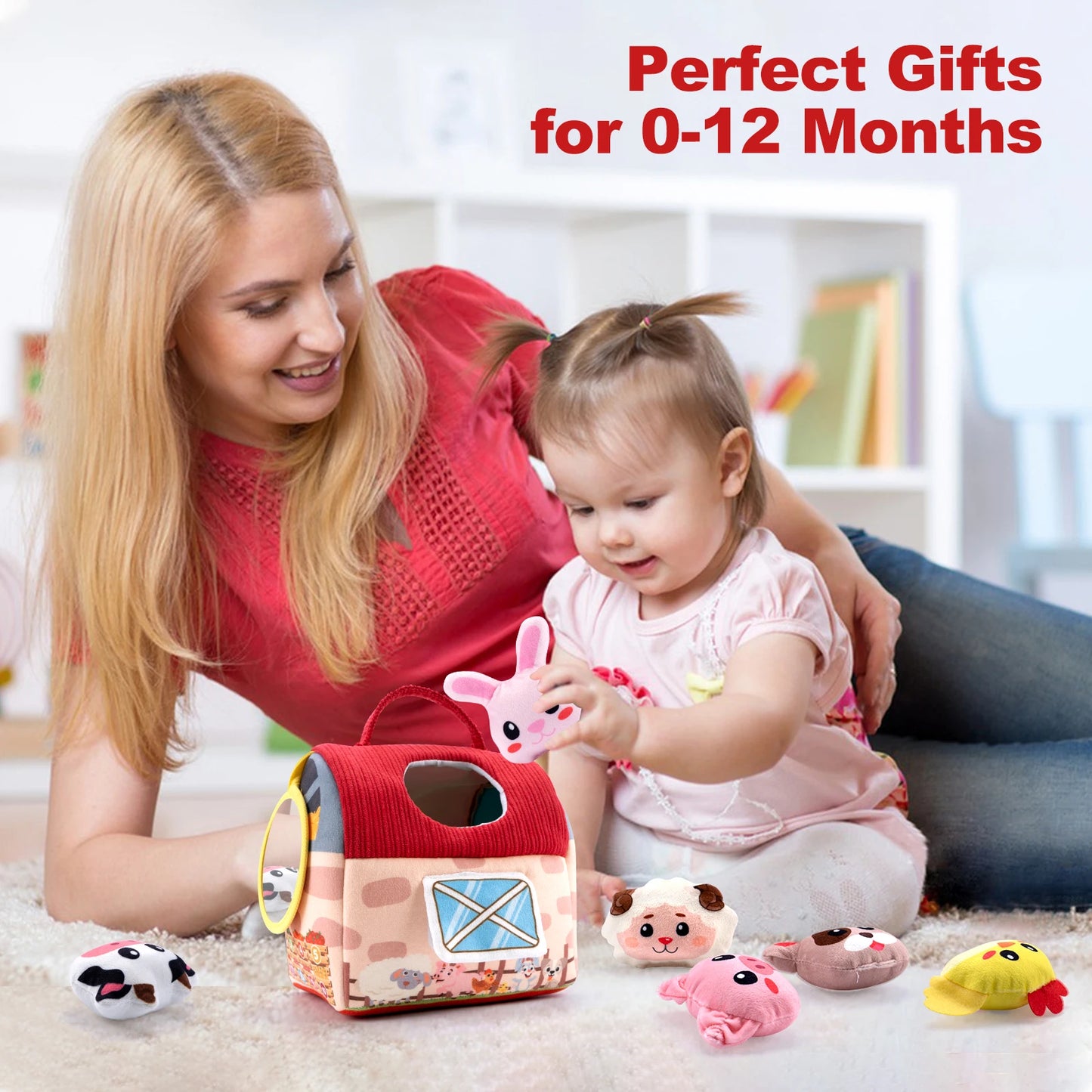 Plush Surprise Barn with Farm Animals